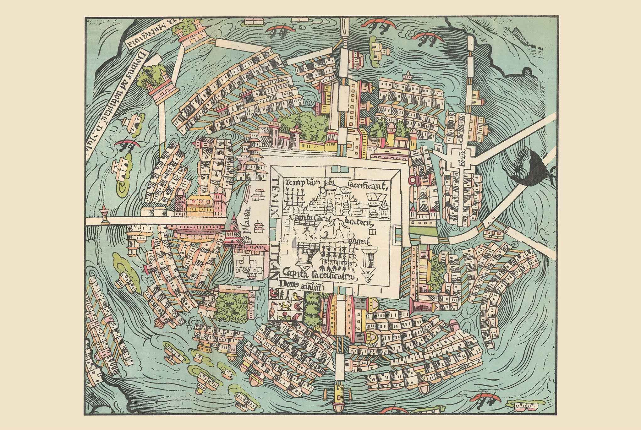 1935 Tenochtitlan Map Poster - Strategy Maps